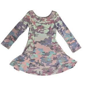 Social Butterfly Girls Dress in Pastel Camo size 5 like new condition